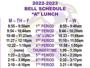 6TH GRADE SCHEDULE